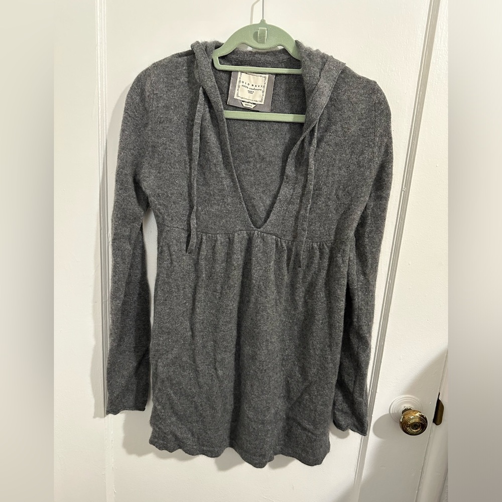 Old Navy, 100% cashmere hooded sweater.